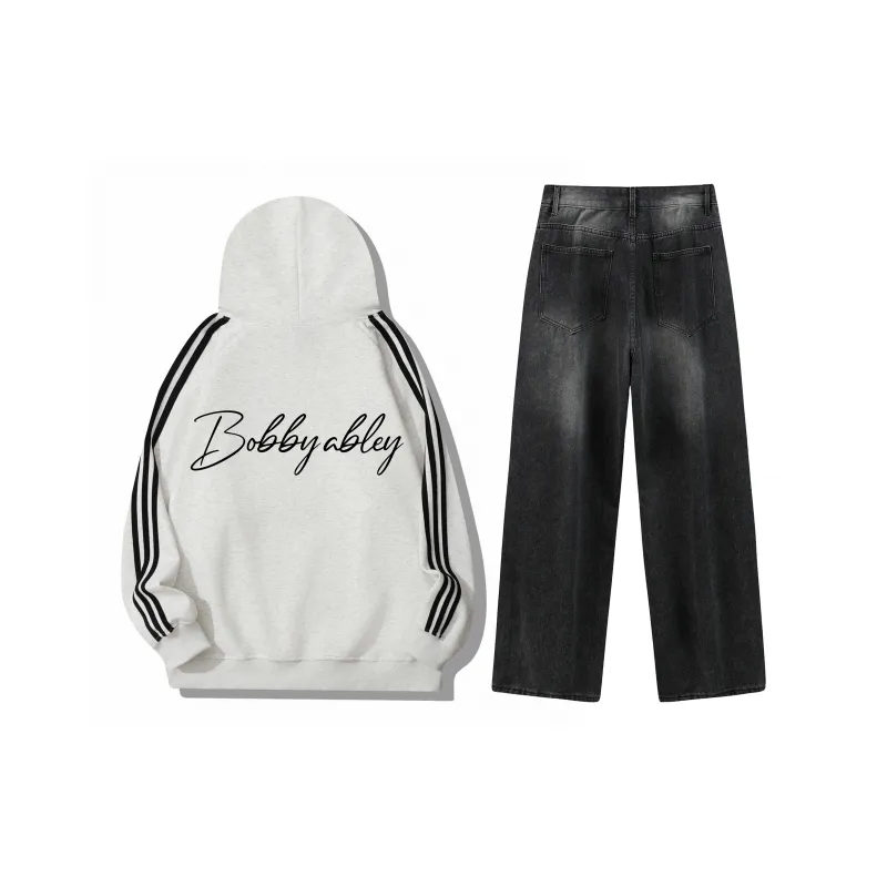 BOBBY ABLEY Sweatshirt Set Unisex Black-25