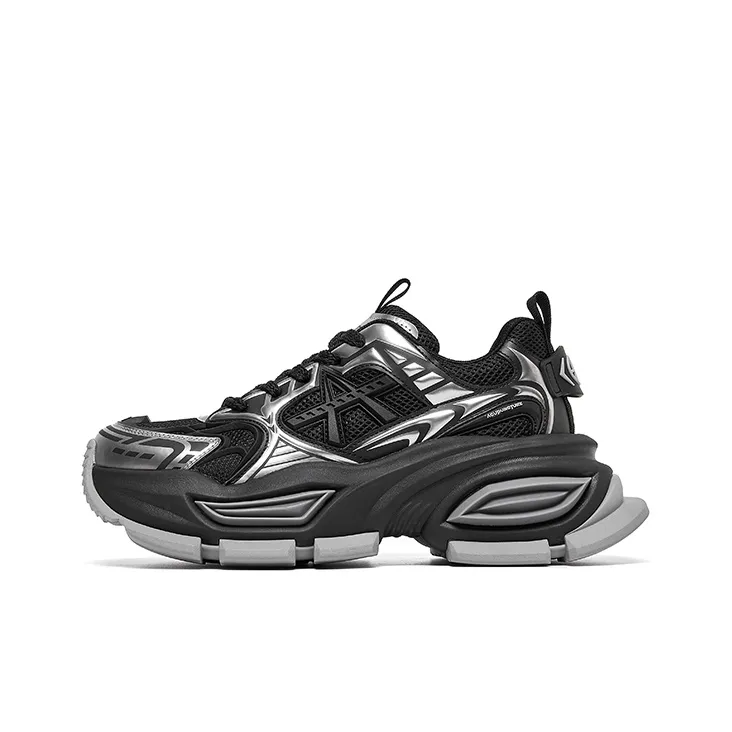 Acupuncture Mystic Realm Cushioning, Breathable, Lightweight Low Top Chunky Sneakers Unisex Black Box-13