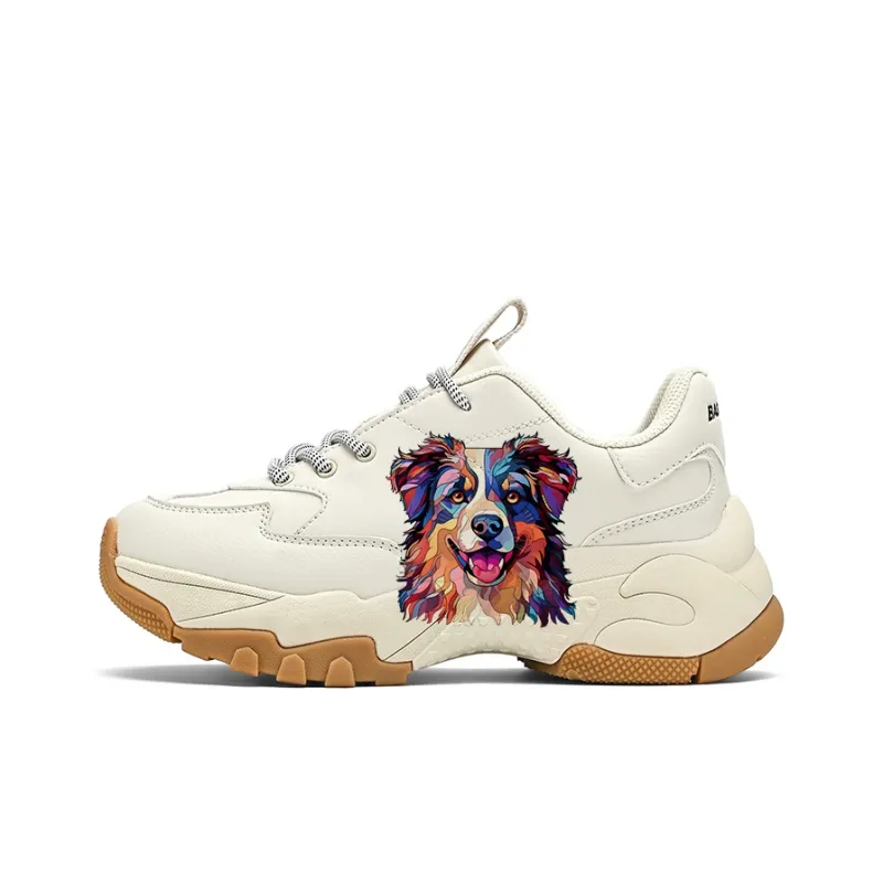 SIMBA'S PRIDE Waterproof And Breathable Low Top Chunky Sneakers Unisex Beige-0