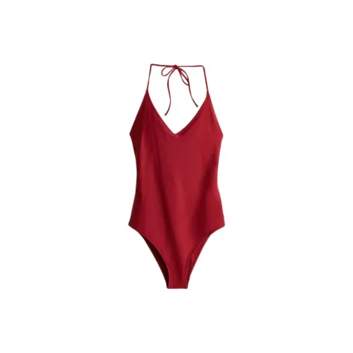 H&M One-Piece Swimsuits Women's Deep Red