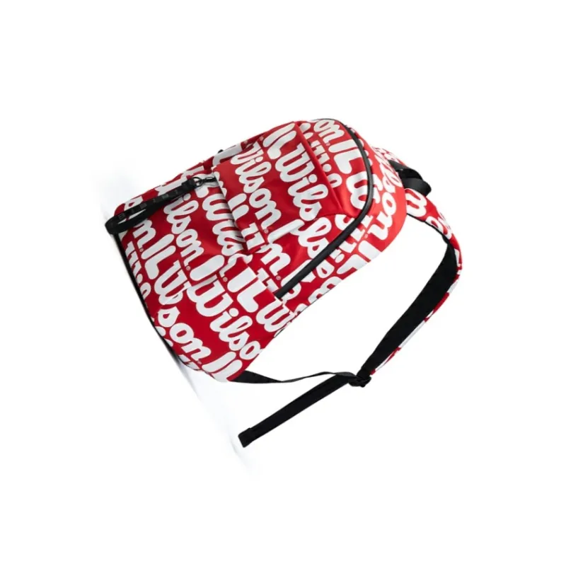 FILA × Wilson Tenis Collaboration Fabric Backpack Regular Unisex Red-2