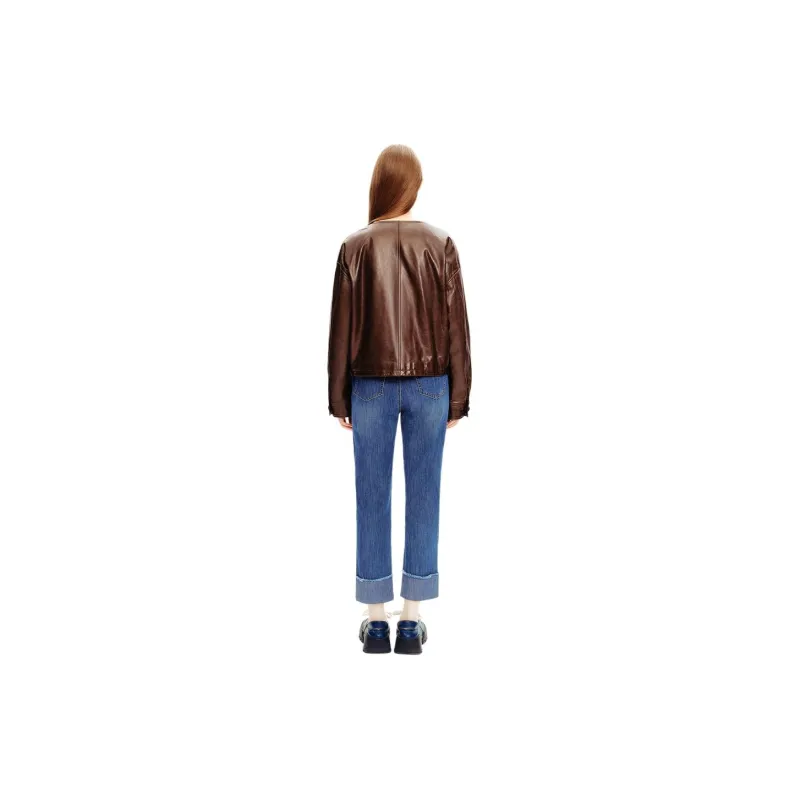 PSALTER FW24 Leather Jacket Women's Burgundy-2