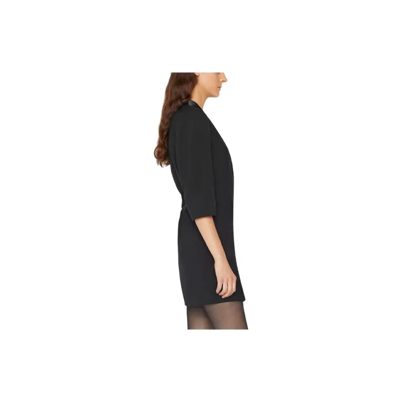 FRAME SS23 Long Sleeved Dress Women's Black-3