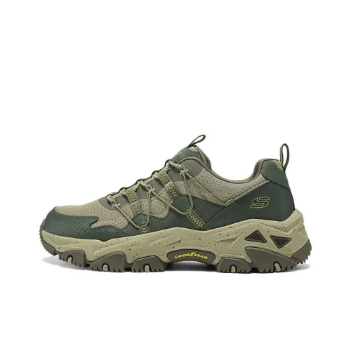 Skechers OUTDOOR Hiking / Trekking Shoes Men Low-Top Olive Brown