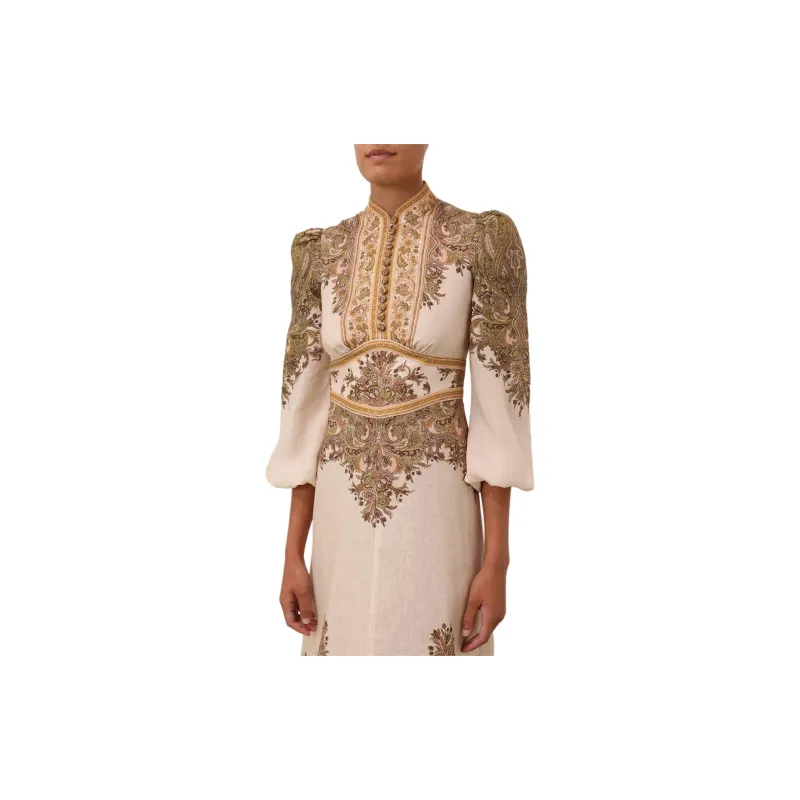 Zimmermann Natura Buttoned Midi Dress-5