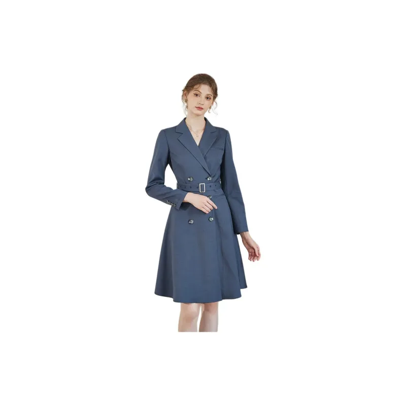 ROEYSHOUSE Long-Sleeved Dresses Women's Dark Gray-1