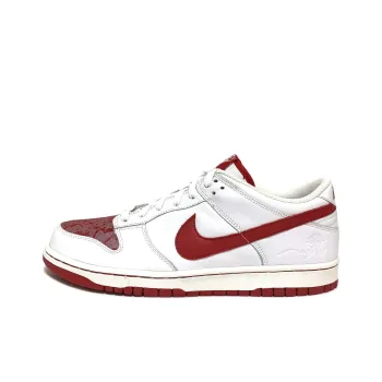 Nike Dunk Low White/Varsity Red White Women's