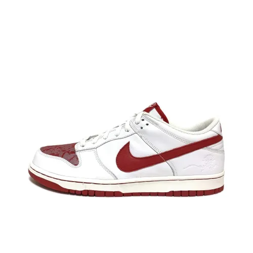 Nike Dunk Low White/Varsity Red-White Women's