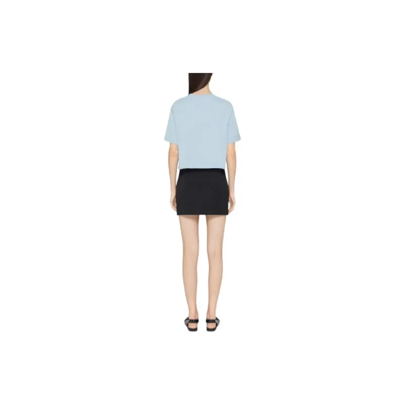 Givenchy Logo Embroidered Cropped T Shirt-2