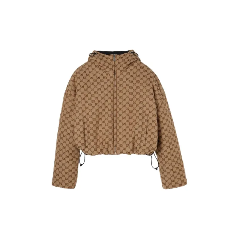 GUCCI Reversible Zip Up Bomber Jacket-1