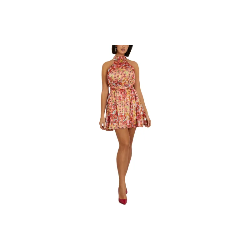 GUESS Sleeveless Dress Women's Orange-1