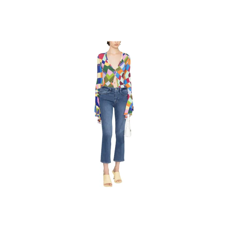 FRAME Le Mid Rise Cropped Jeans-2