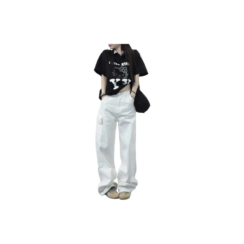 ZNZX Jeans Women's White-1
