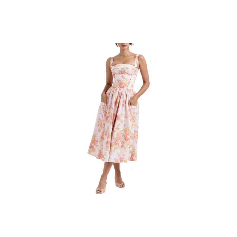 HOUSE OF CB VIVIEN Slip Dress Women's PEACH/Peach-3