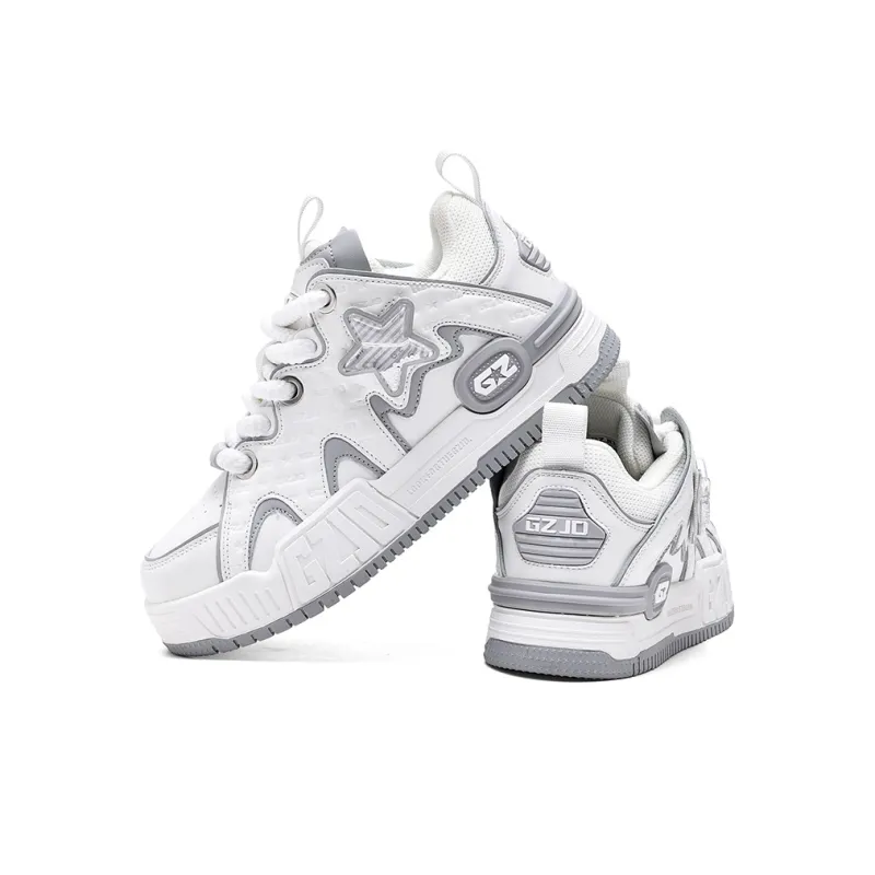 Cuzzi Anti-Slip And Wear-Resistant Height Increasing Low-Top Casual Skateboard Shoes Preppy Refreshing Unisex-3