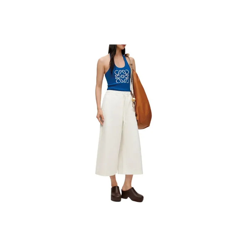 LOEWE Wide leg Cropped Trousers-3