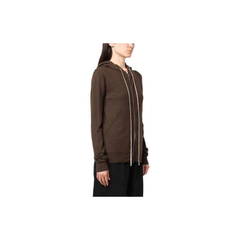 RICK OWENS Zip up Cashmere Hoodie-3