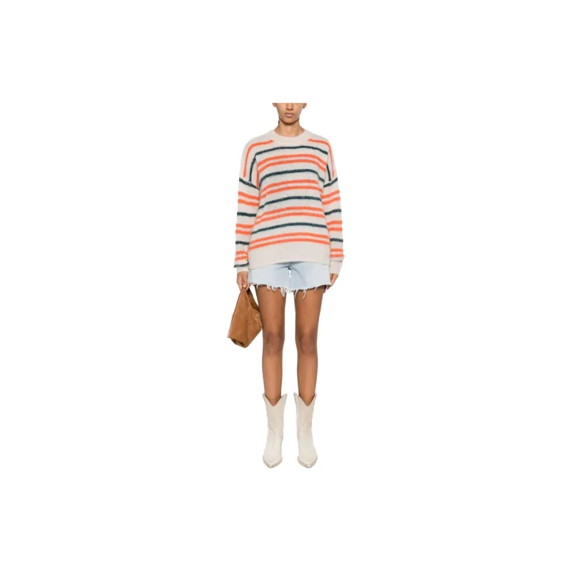 ISABEL MARANT ETOILE Drussell Striped Patterned Intarsia-knit Jumper-1