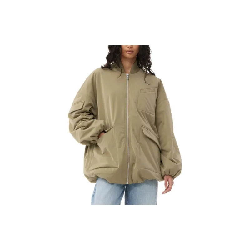 GANNI Oversized Multiple pocket Bomber Jacket-5