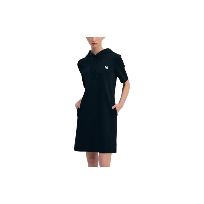 MLB Short Sleeved Dresses Women's Black-2