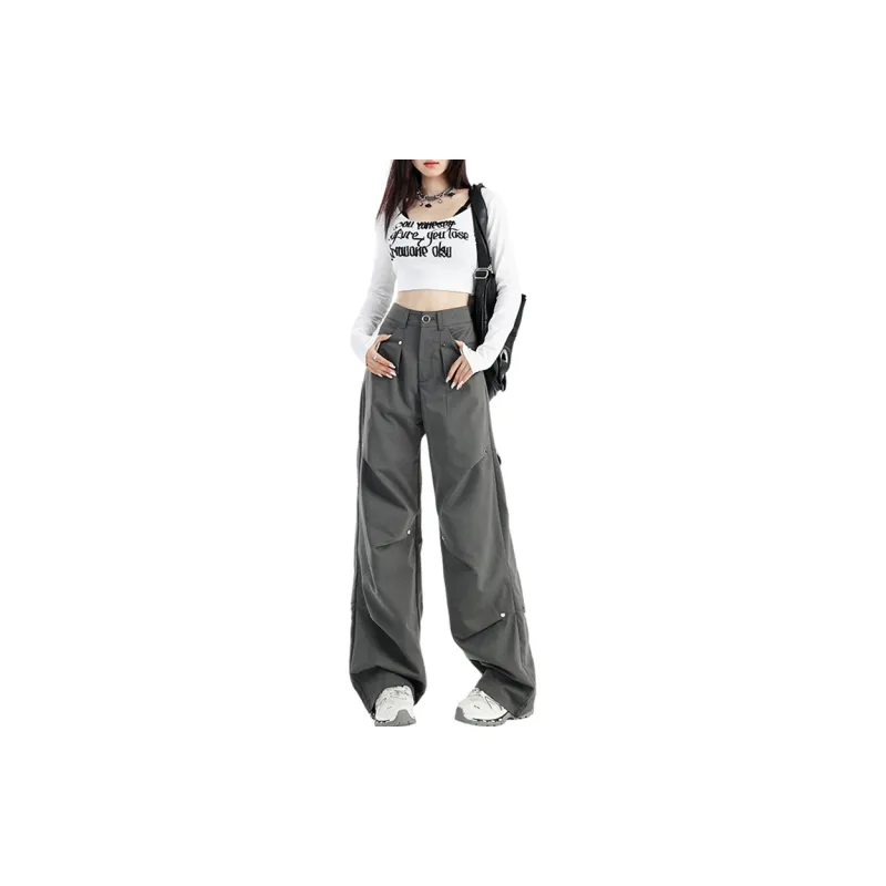 Concubine Zhu Casual Pants Women's Gray-1