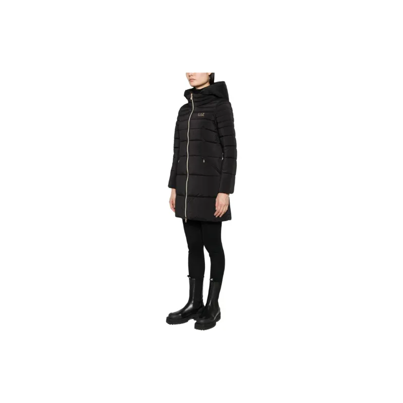 EMPORIO ARMANI Logo print Hooded Padded Coat-3