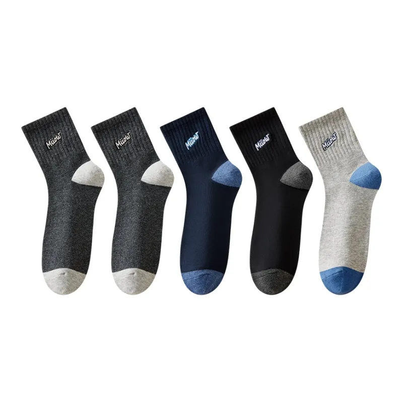 MIIOW Mid Calf Socks Men's 5 Pack-46