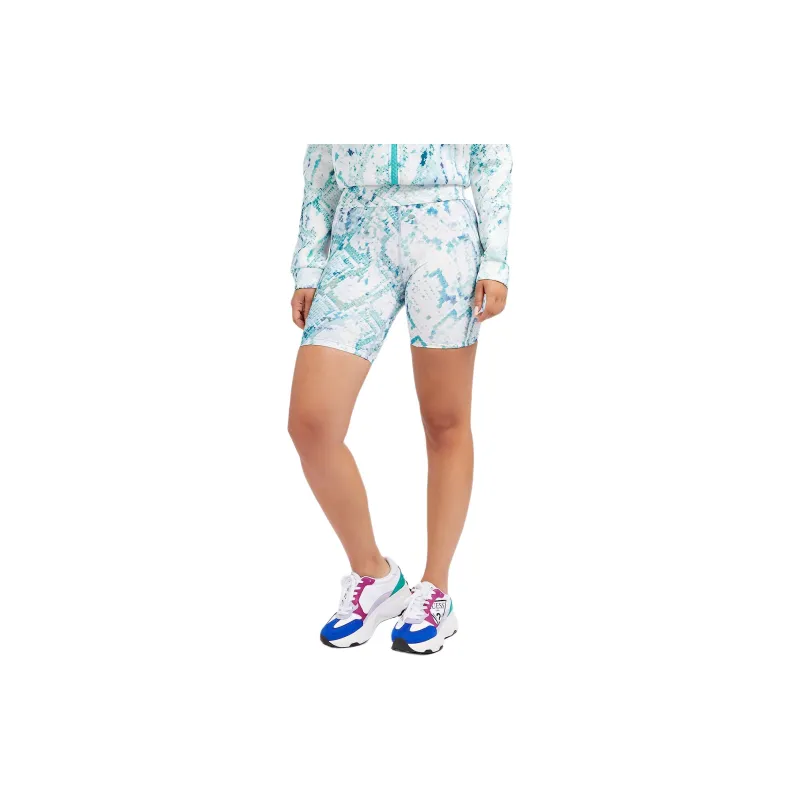 GUESS Collyn Python Active Biker Shorts Casual Shorts Women's Multicolor-3