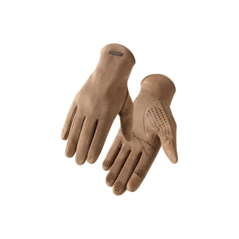 TANLU Riding Equipment Cycling Glove Unisex Suede One Size-3