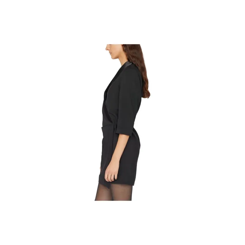FRAME SS23 Long Sleeved Dress Women's Black-2