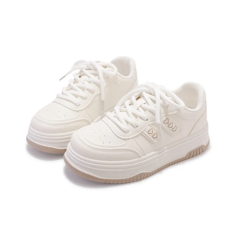 SNXR Slip-Resistant Cushioning Quick-Drying Wear-Resistant Low-Top Skateboard Shoes Women's Beige-12
