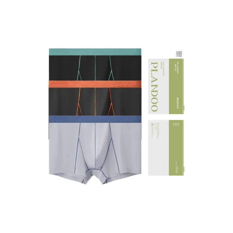 PLANDOO Underpants Men's 3 Pack-0
