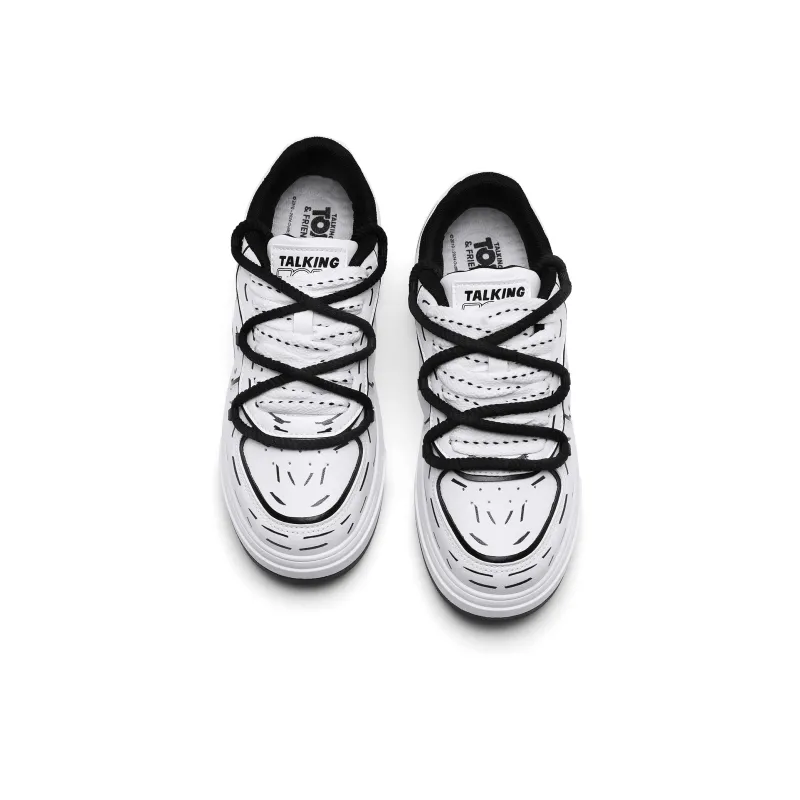 TALKING TOM Slip-Resistant Cushioning Wear-Resistant Low-Top Skateboard Shoes Unisex-4