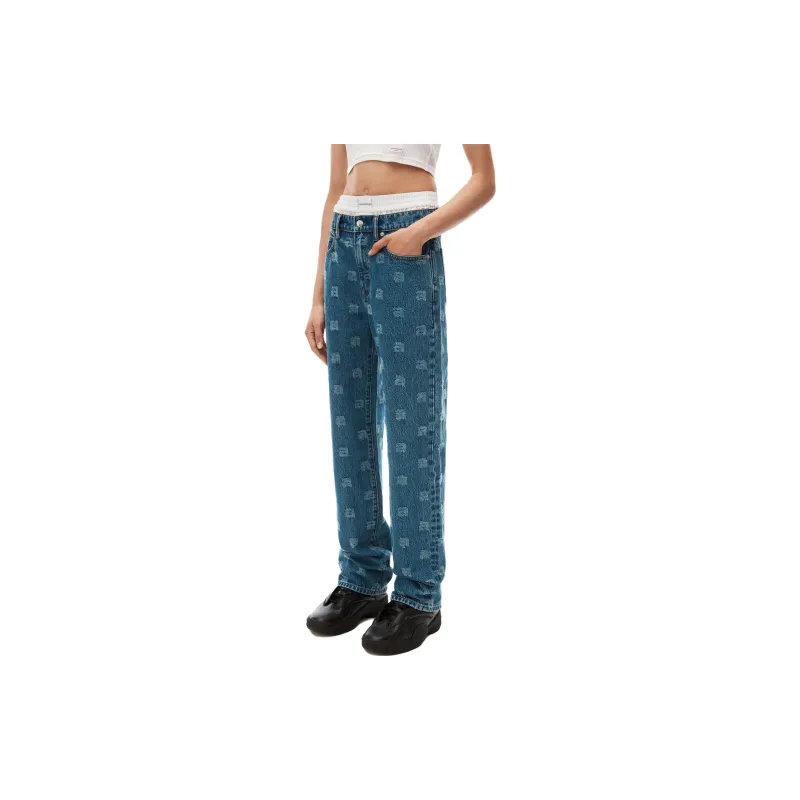 Alexander Wang Logo Detailed Jeans-3