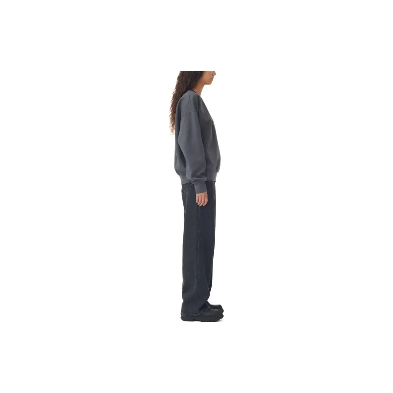 GANNI Volcanic Ash Sweatshirt Women's Gray-3