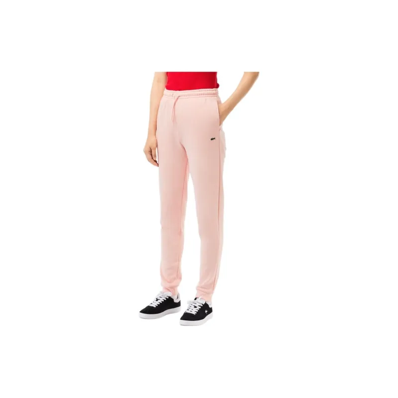 LACOSTE Knitted Sports Pants Women's Pink-3