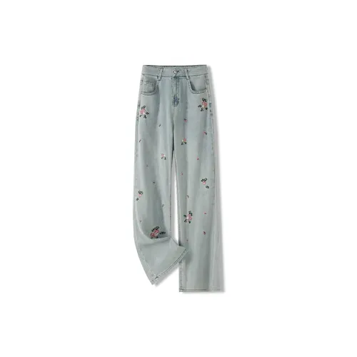 JUFU Jeans Women's Light Blue