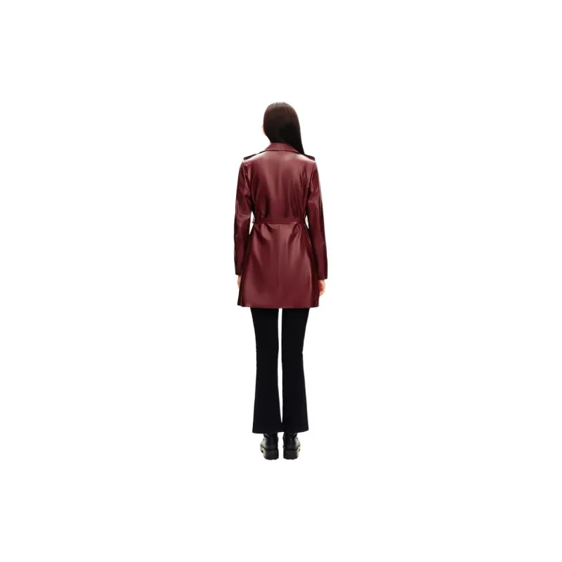PSALTER Leather Jacket Women's Maroon-1