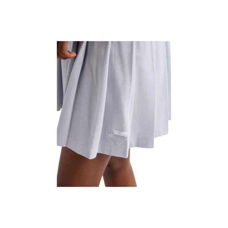PRADA Drawstring Pleated Mini Skirt-4