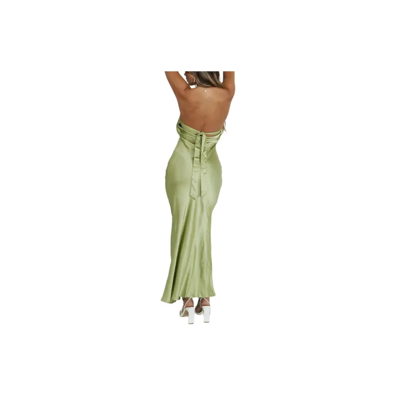 PRINCESS POLLY HALEY MAXI DRESS Sleeveless Dress Women's GREEN/Green-2