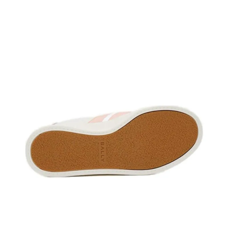 BALLY Low Top Skateboard Shoes Women's White-6
