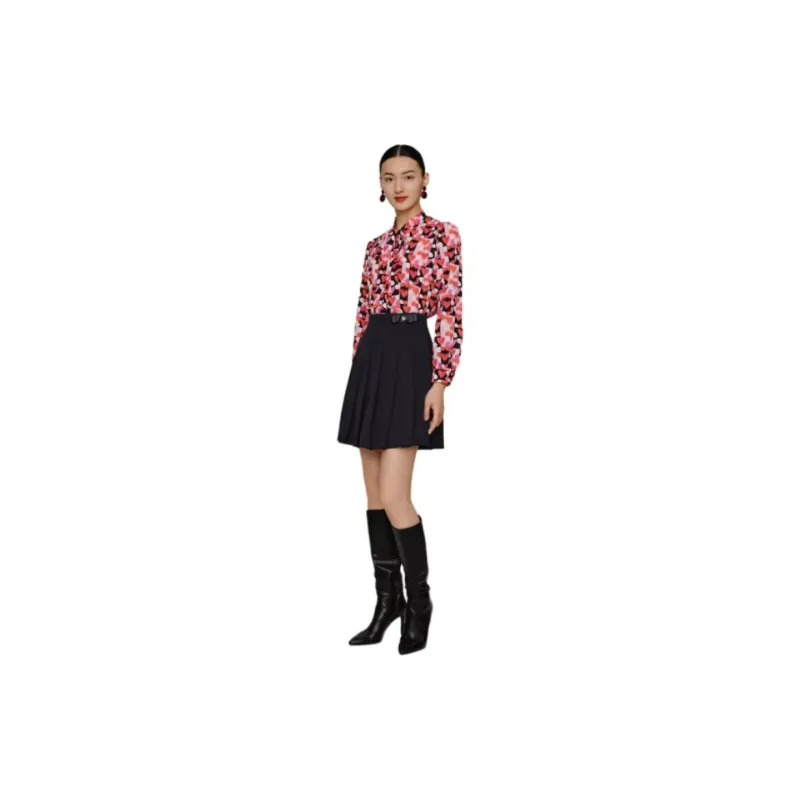JZ. ANNAKRO Shirt Women's Floral Maroon-4