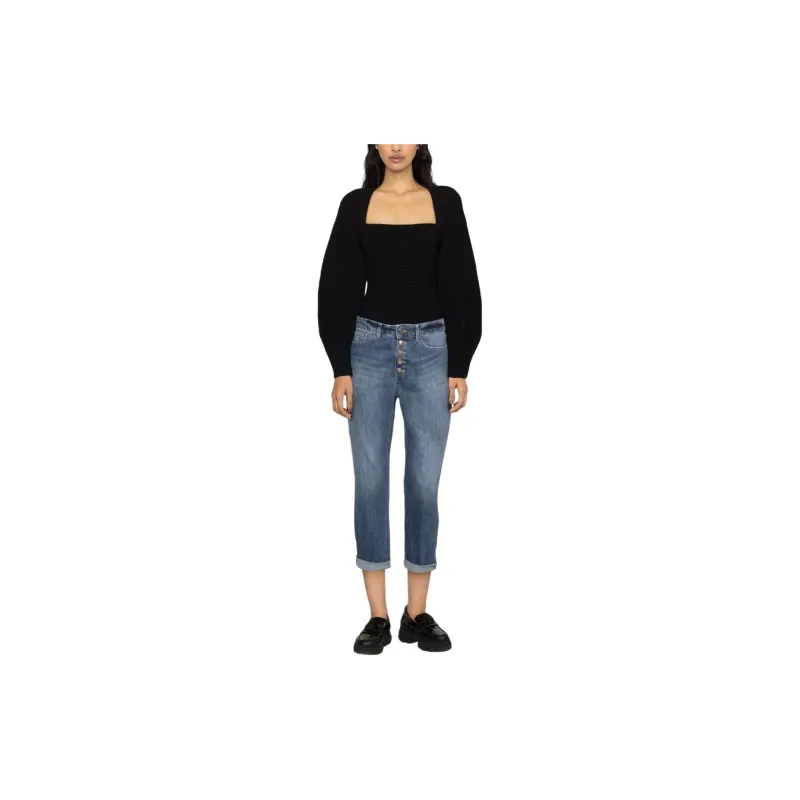 Dondup Koons High rise Cropped Jeans-1