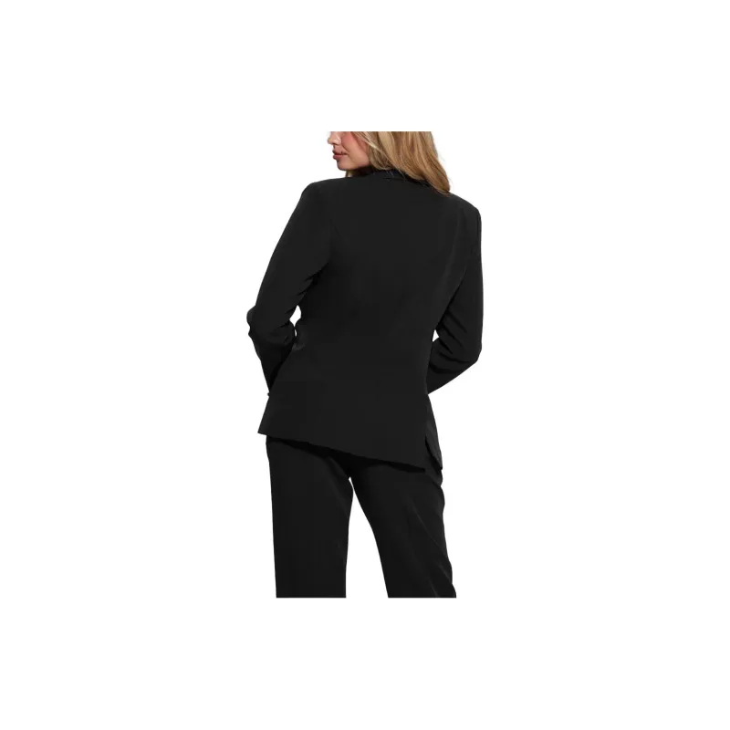 GUESS Eco Amanda Double Breasted Blazer Business Suit Women's Black-3