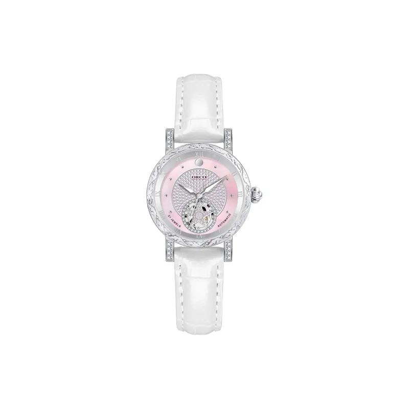 ORCO Mechanical Movement Watch Unisex White Dial-6