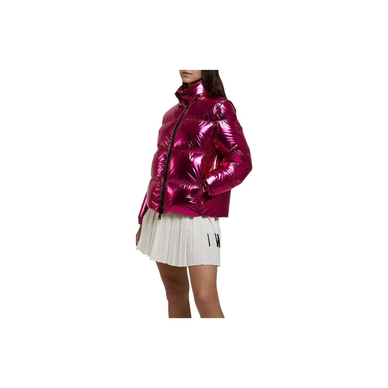 Moncler Down Jacket Coat Women's Dark Pink-4
