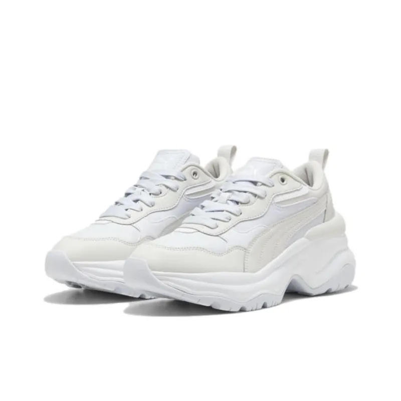 PUMA Anti Slip Wear Resistant Low Top Chunky Sneakers Women's White-2