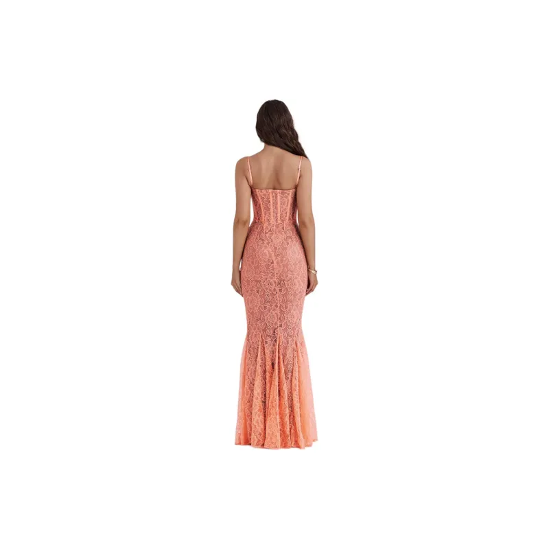 HOUSE OF CB CORDELIA Slip Dress Women's SORBET/Ice Cream Color-3