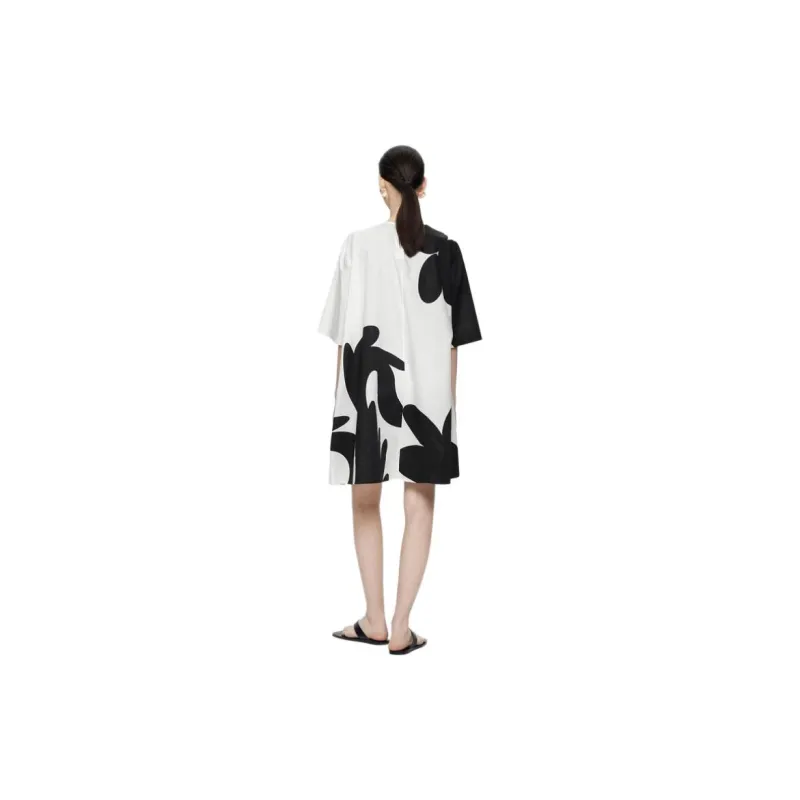 Jiangnan Commoner Short-Sleeved Dresses Women's-2