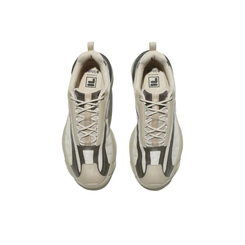 FILA REPLICA Anti Slip Wear Resistant Low Top Casual Shoes Unisex Beige-3